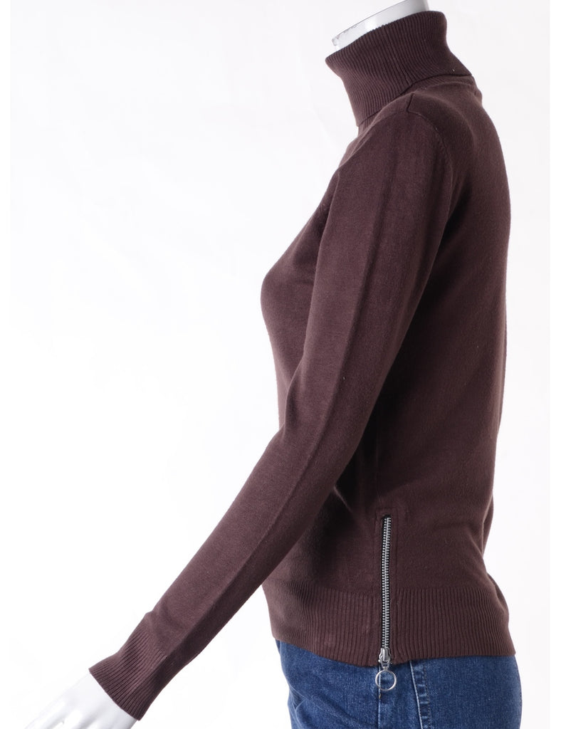 Beyond Retro Label Label Eloise Zip Hem Turtleneck