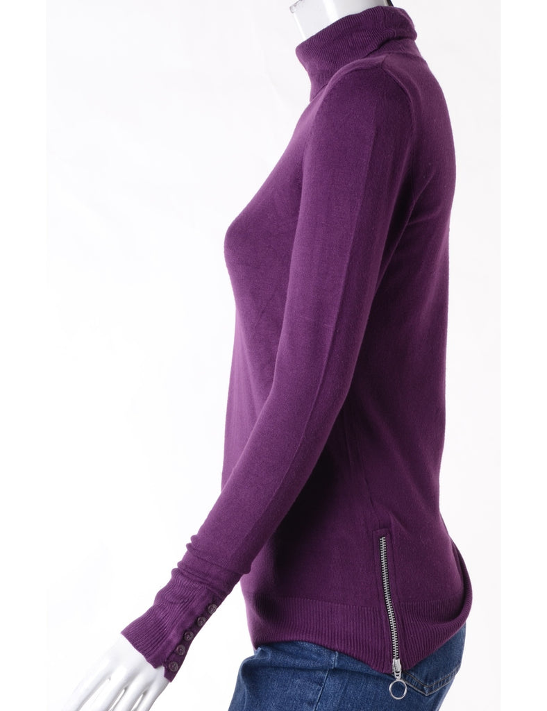 Beyond Retro Label Label Eloise Zip Hem Turtleneck