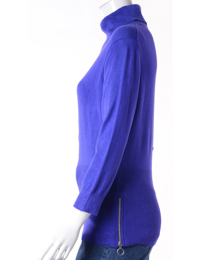 Beyond Retro Label Label Eloise Zip Hem Turtleneck
