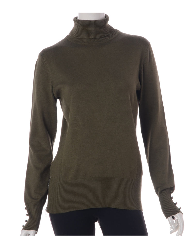 Beyond Retro Label Label Eloise Zip Hem Turtleneck