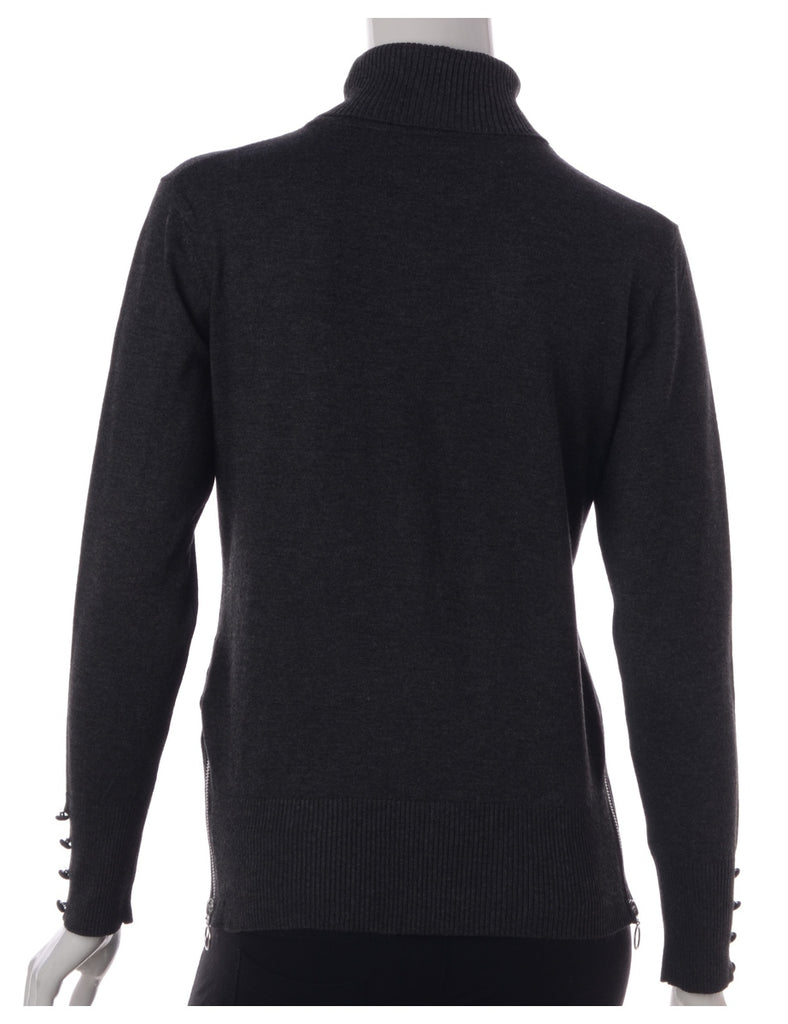 Beyond Retro Label Label Eloise Zip Hem Turtleneck