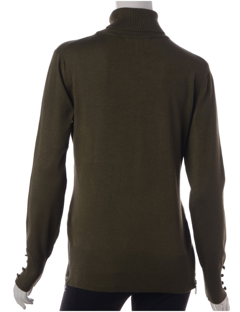 Beyond Retro Label Label Eloise Zip Hem Turtleneck