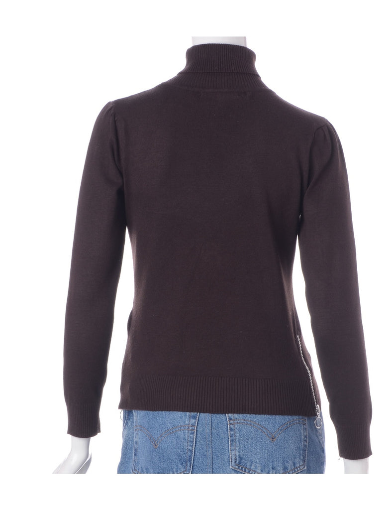 Beyond Retro Label Label Eloise Zip Hem Turtleneck