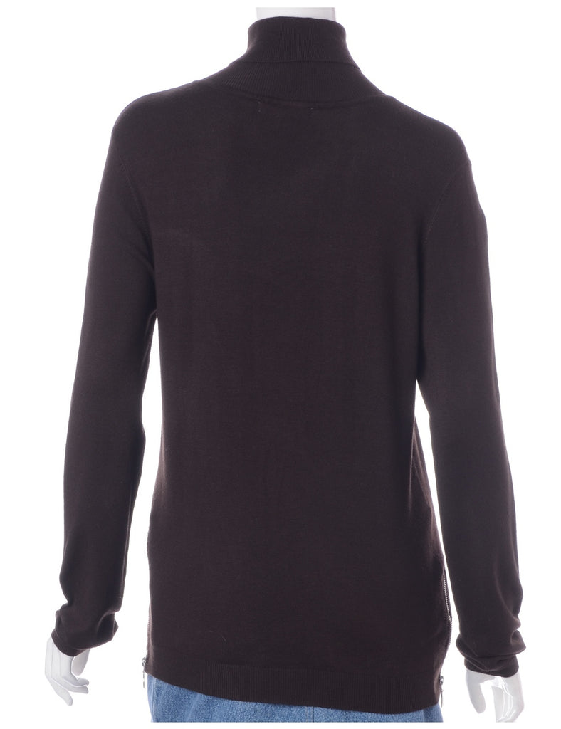 Beyond Retro Label Label Eloise Zip Hem Turtleneck