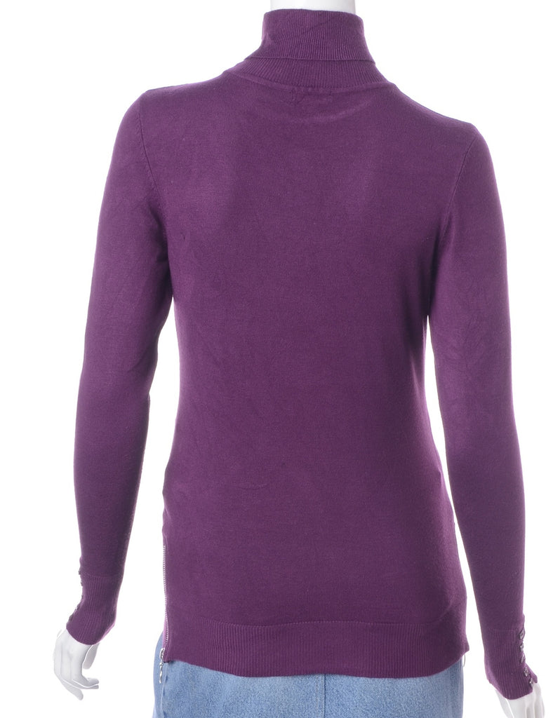 Beyond Retro Label Label Eloise Zip Hem Turtleneck