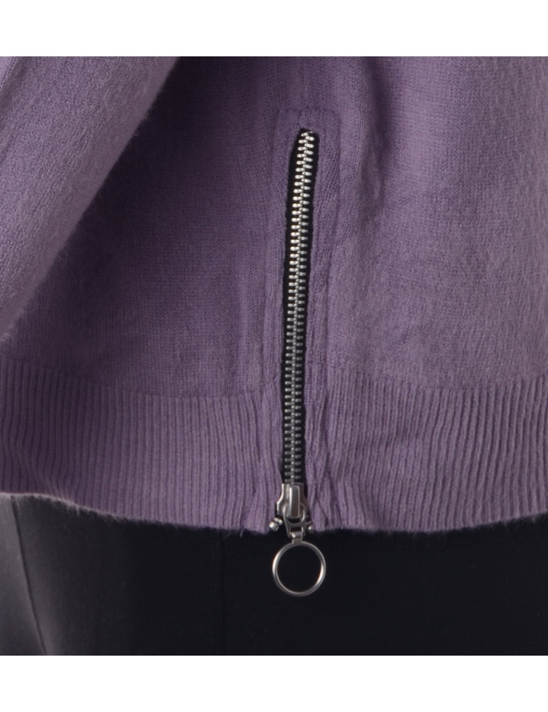Beyond Retro Label Label Eloise Zip Hem Turtleneck