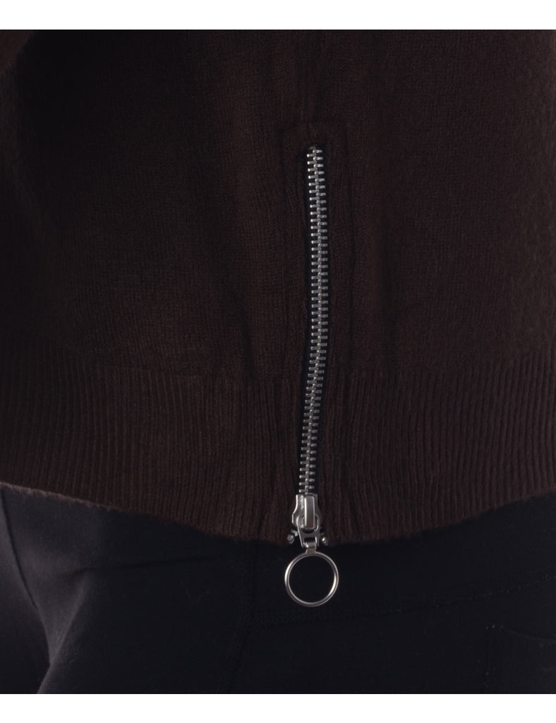 Beyond Retro Label Label Eloise Zip Hem Turtleneck
