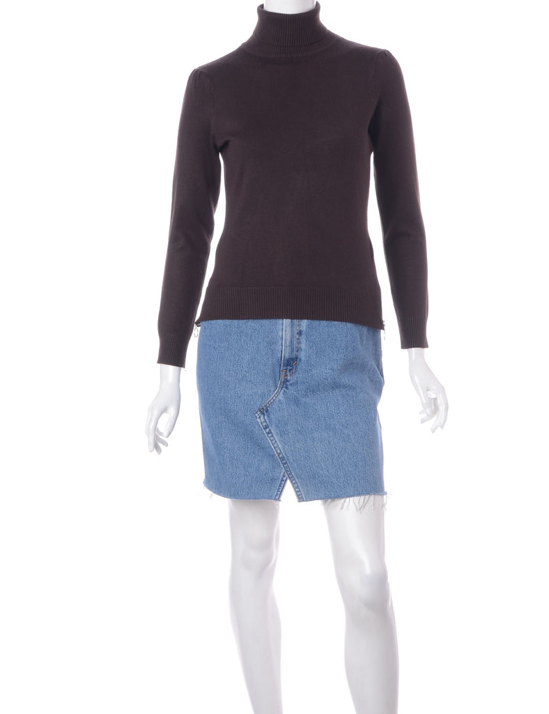 Beyond Retro Label Label Eloise Zip Hem Turtleneck