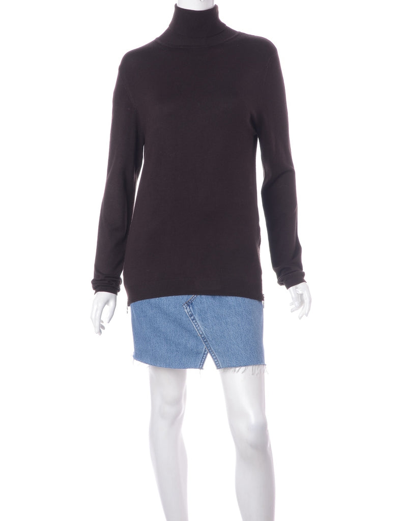 Beyond Retro Label Label Eloise Zip Hem Turtleneck