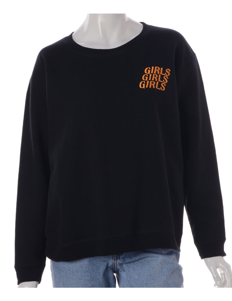 Beyond Retro Label Label Embroidered Sweatshirt