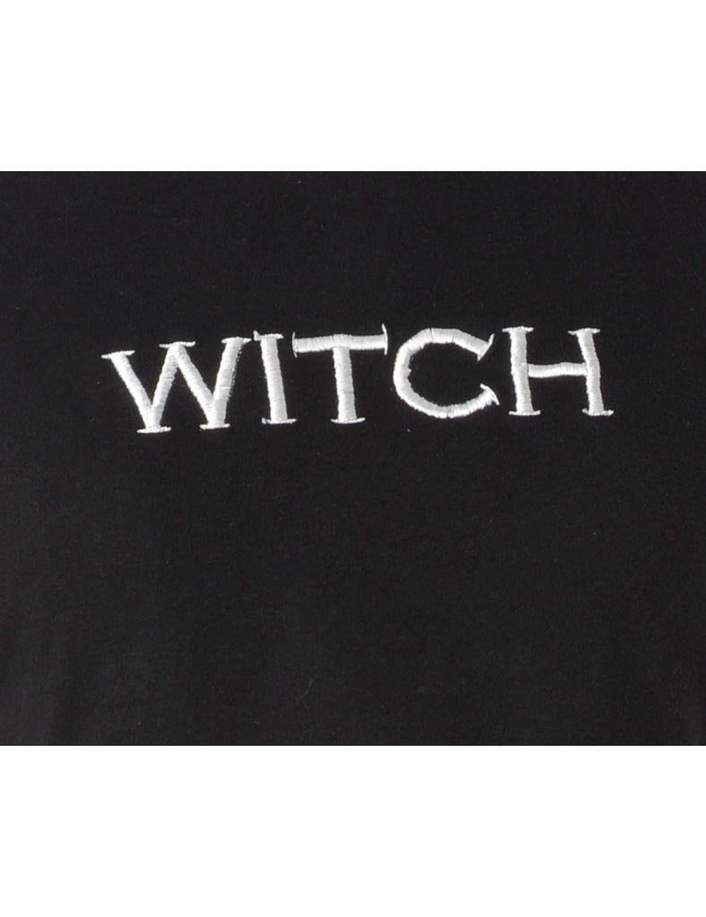 Beyond Retro Label Label Embroidered Witch Crop Top