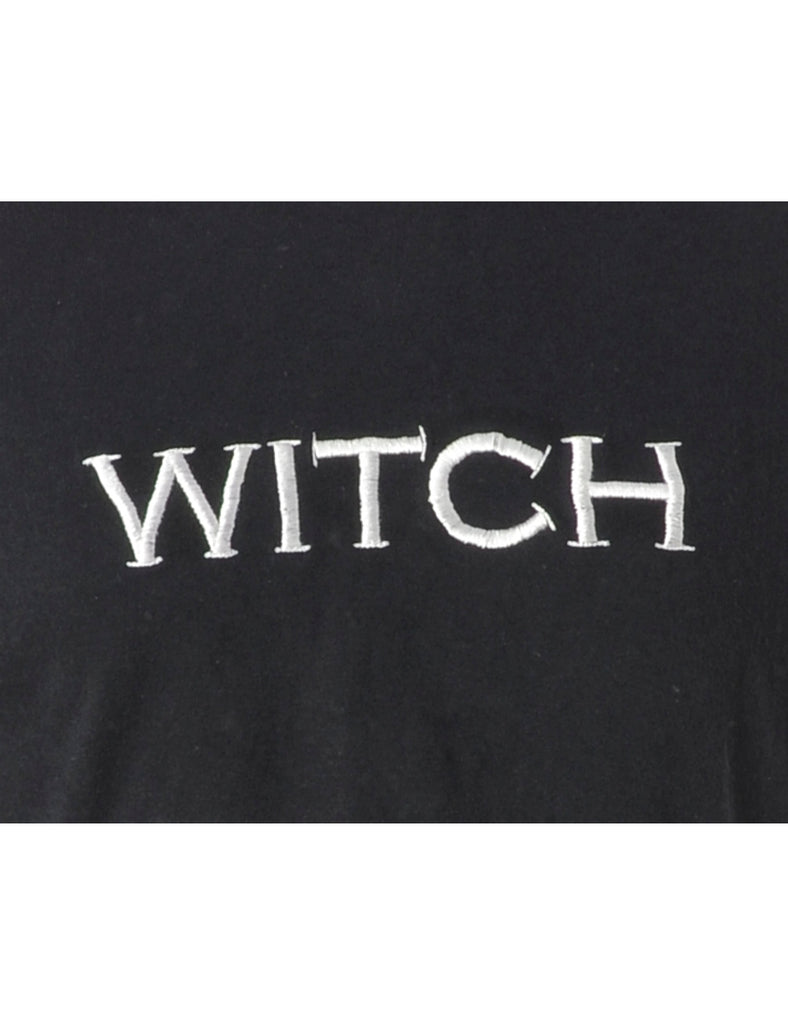 Beyond Retro Label Label Embroidered Witch Crop Top