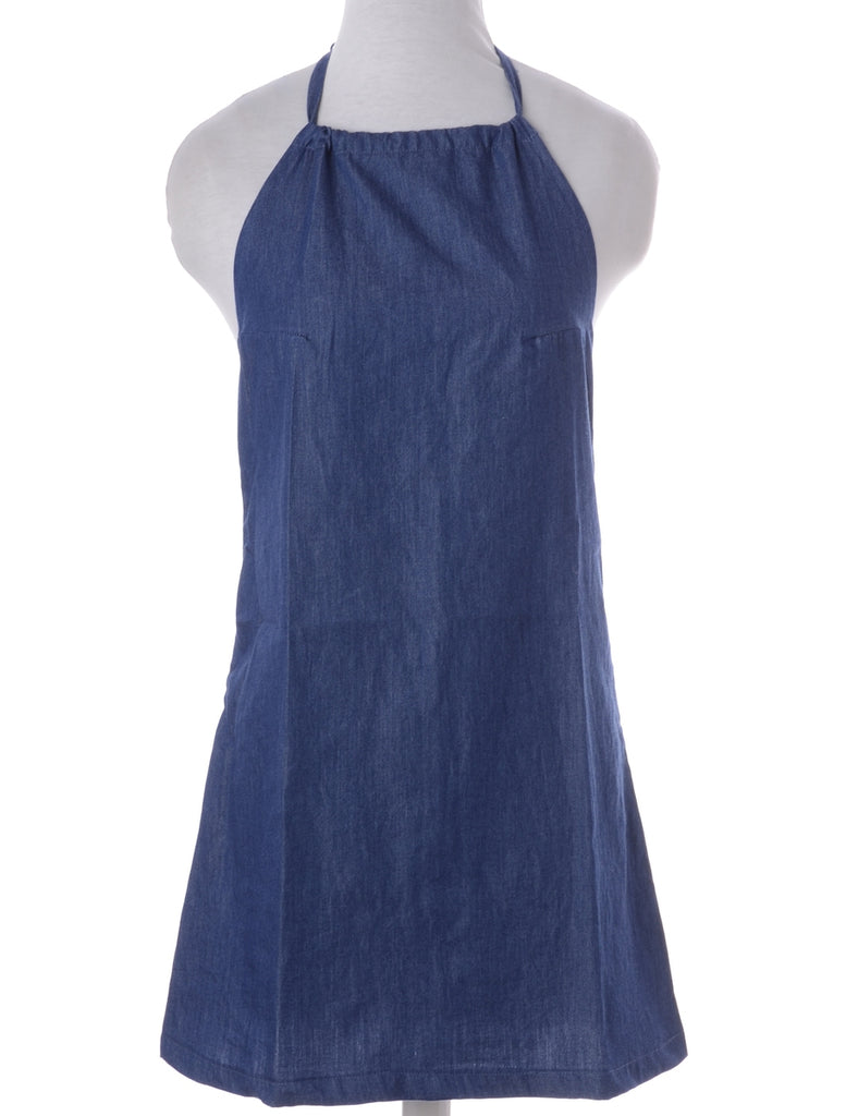 Beyond Retro Label Label Erin Denim Halter Neck Dress