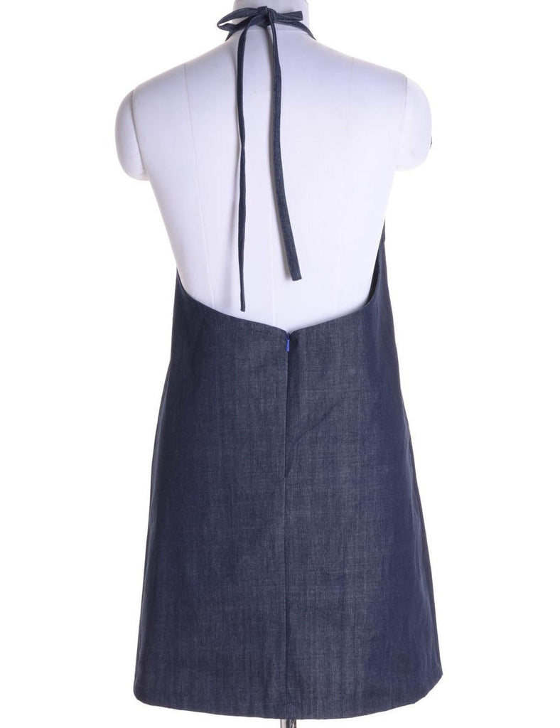 Beyond Retro Label Label Erin Denim Halter Neck Dress
