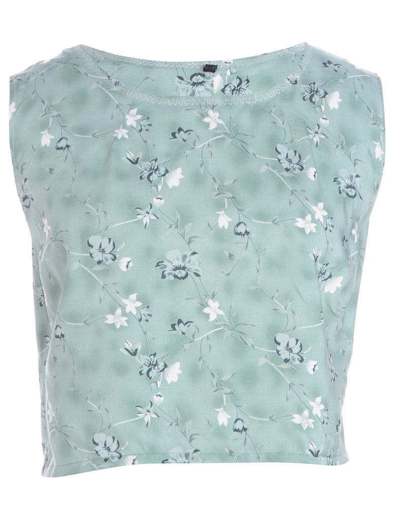 Beyond Retro Label Label Floral Chrissie Crop Top