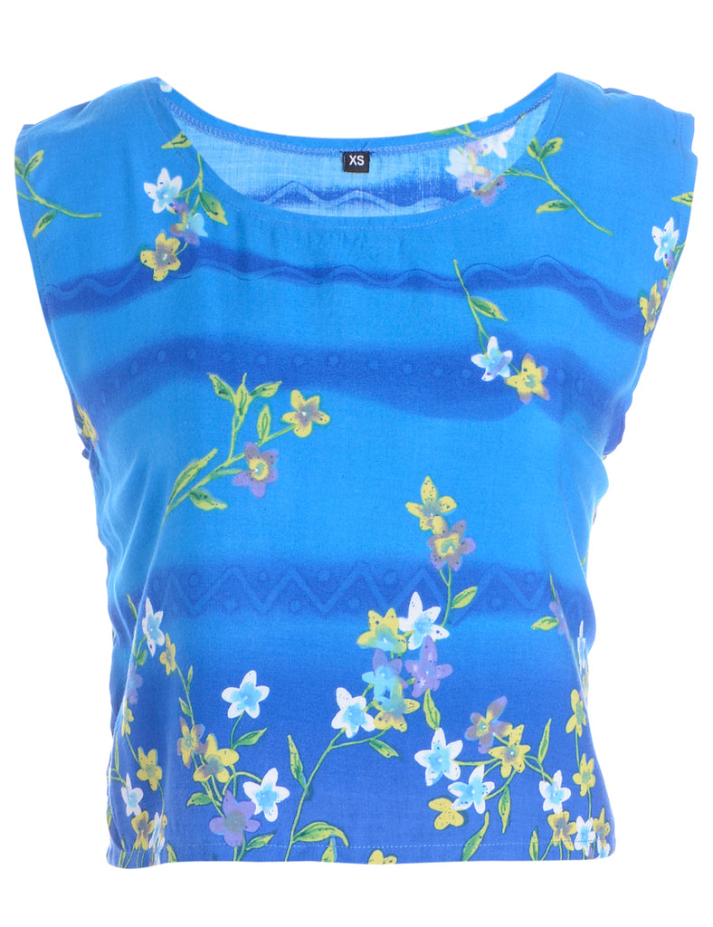 Beyond Retro Label Label Floral Chrissie Crop Top