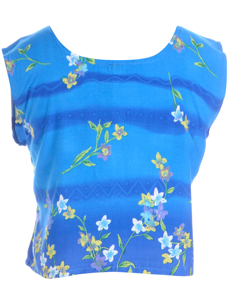 Beyond Retro Label Label Floral Chrissie Crop Top