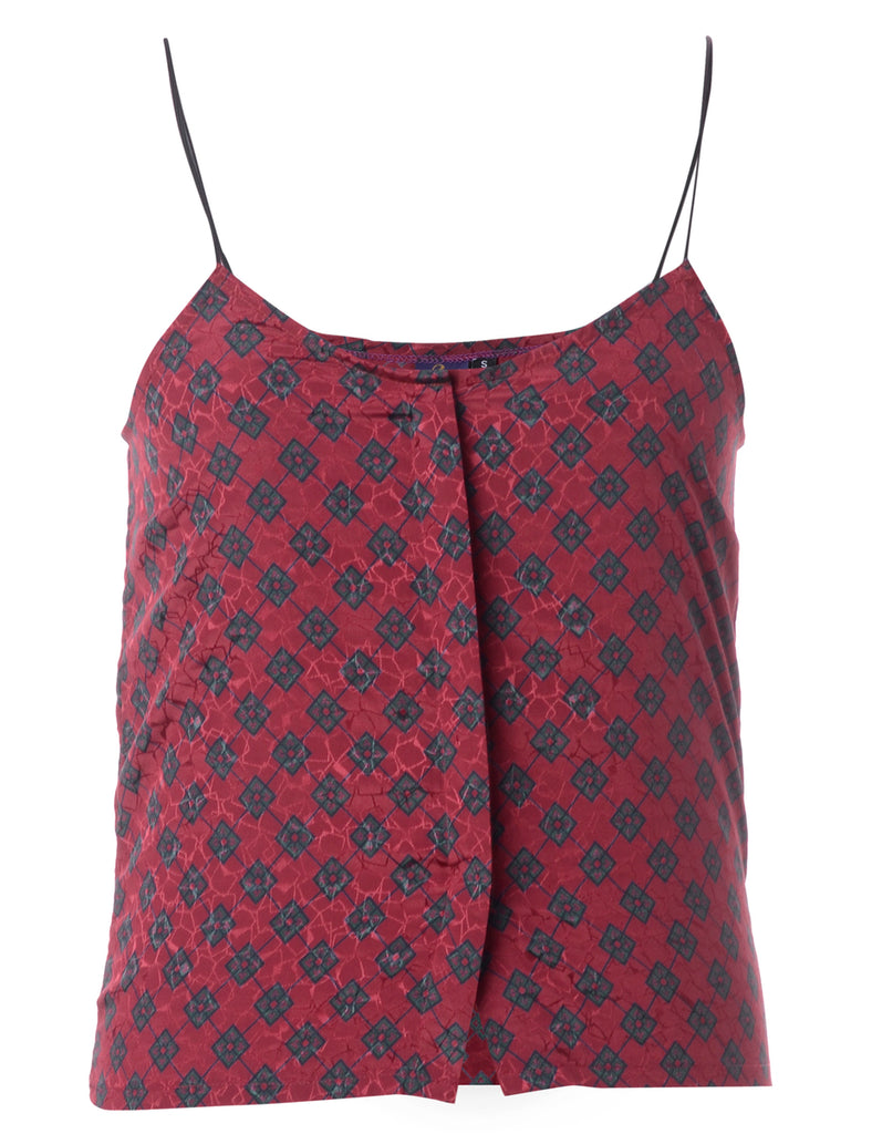 Beyond Retro Label Label Floral Print Blouse Slip Top