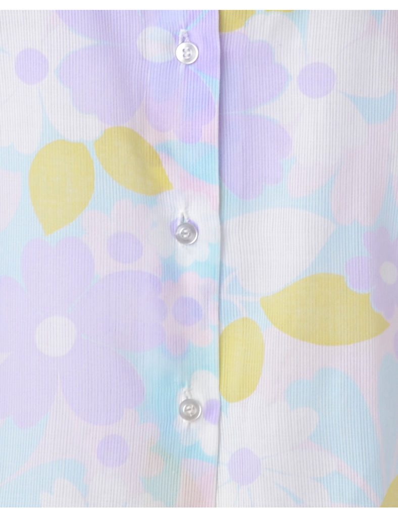 Beyond Retro Label Label Floral Print Blouse Slip Top