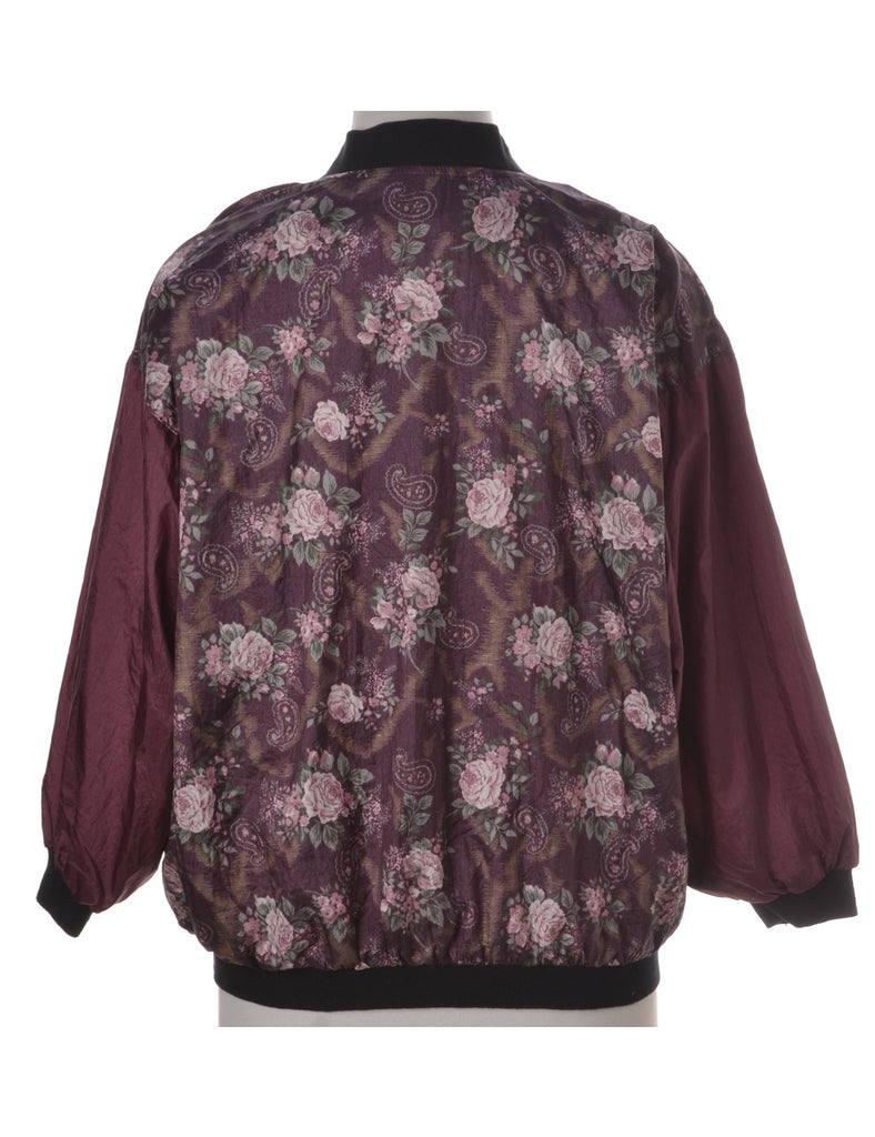 Beyond Retro Label Label Floral Print Bomber Jacket