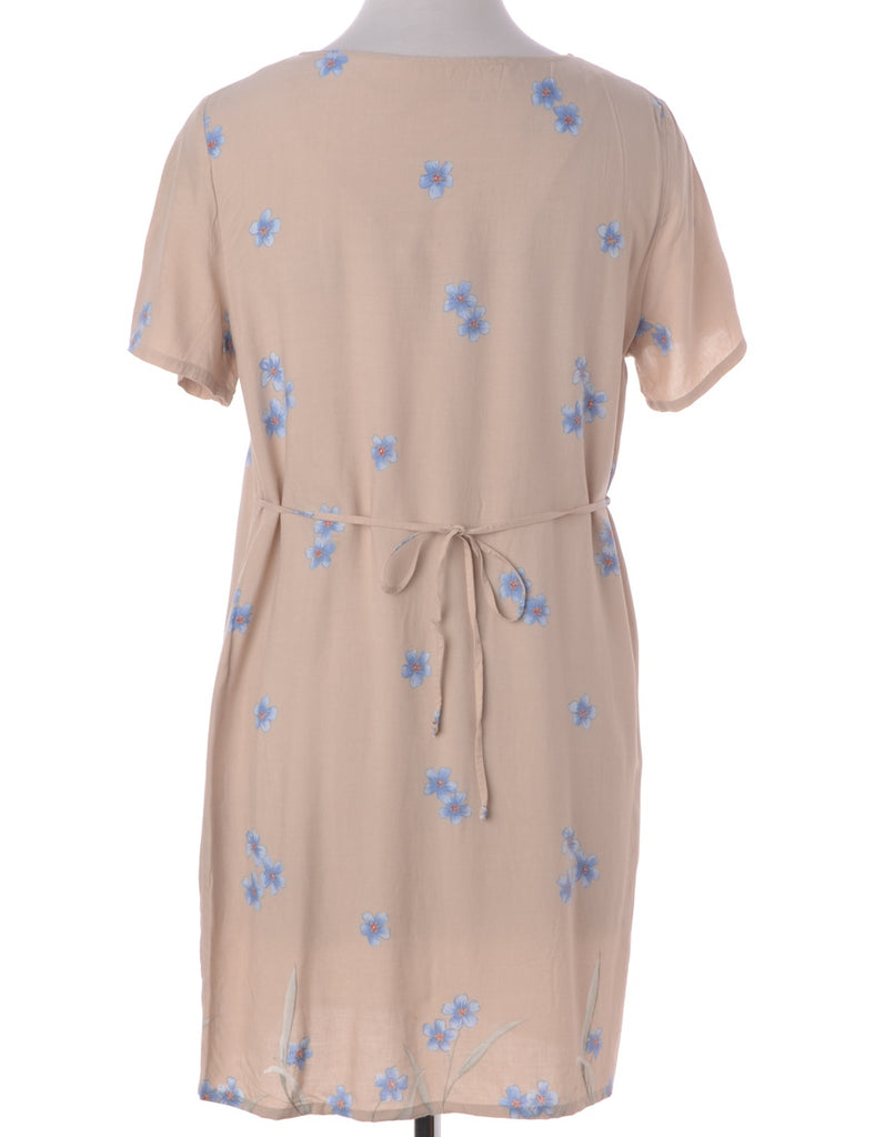 Label Floral Short Dress