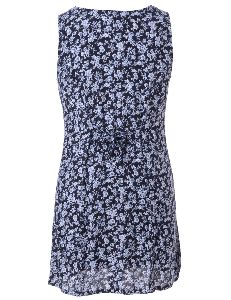 Label Floral Short Dress