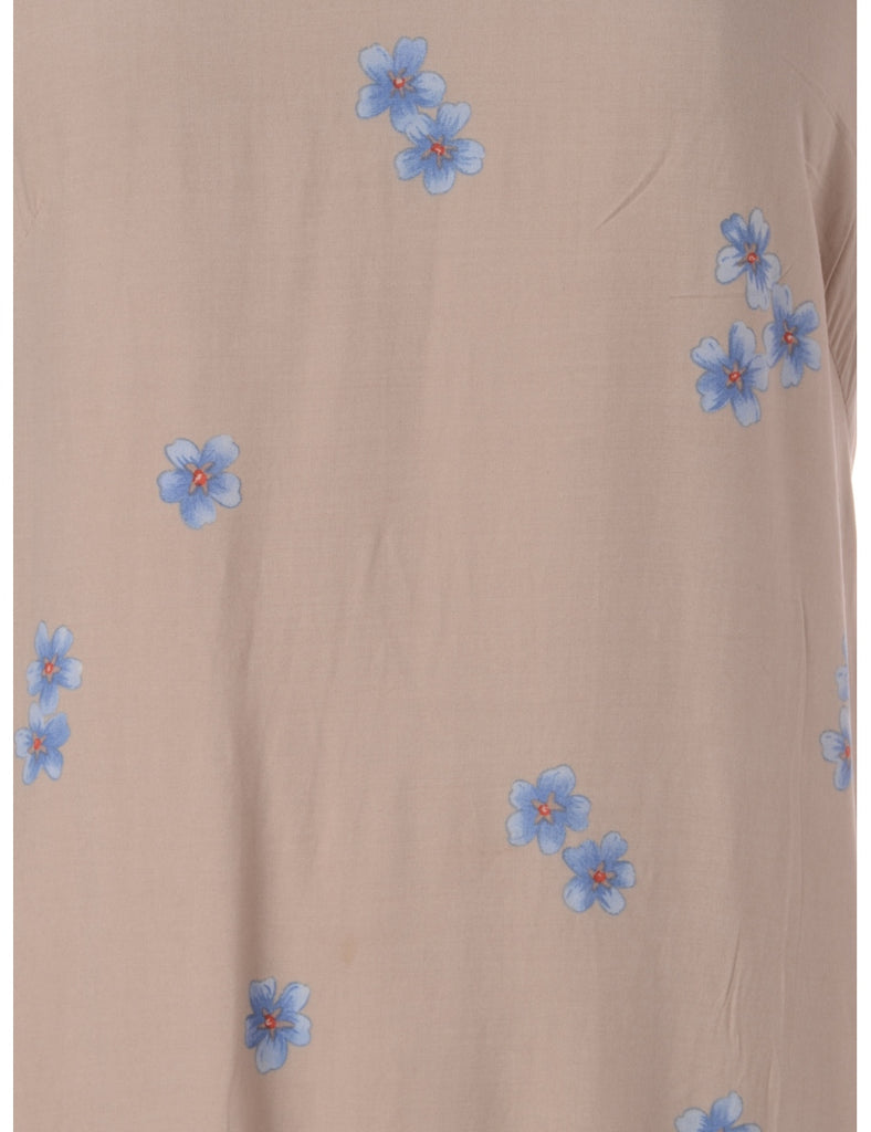 Label Floral Short Dress