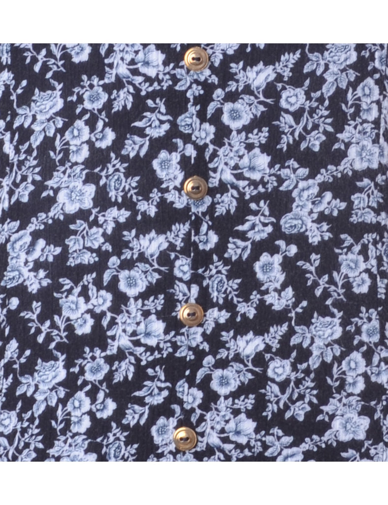Label Floral Short Dress