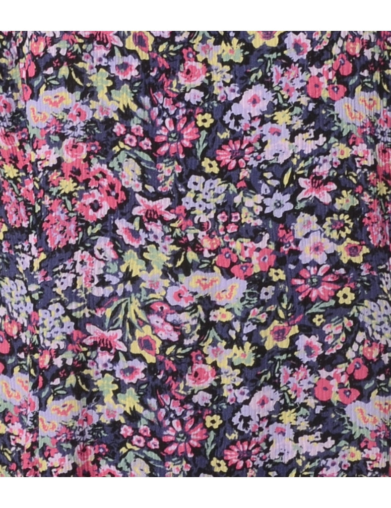 Label Floral Short Dress