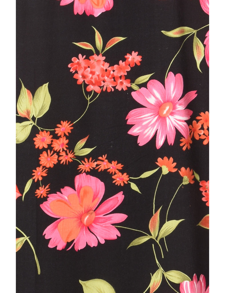 Label Floral Short Dress