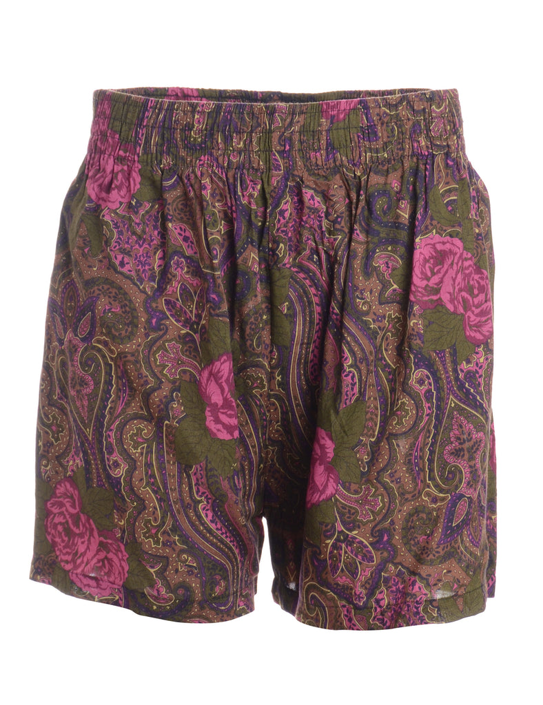 Beyond Retro Label Label Floral Summer Shorts