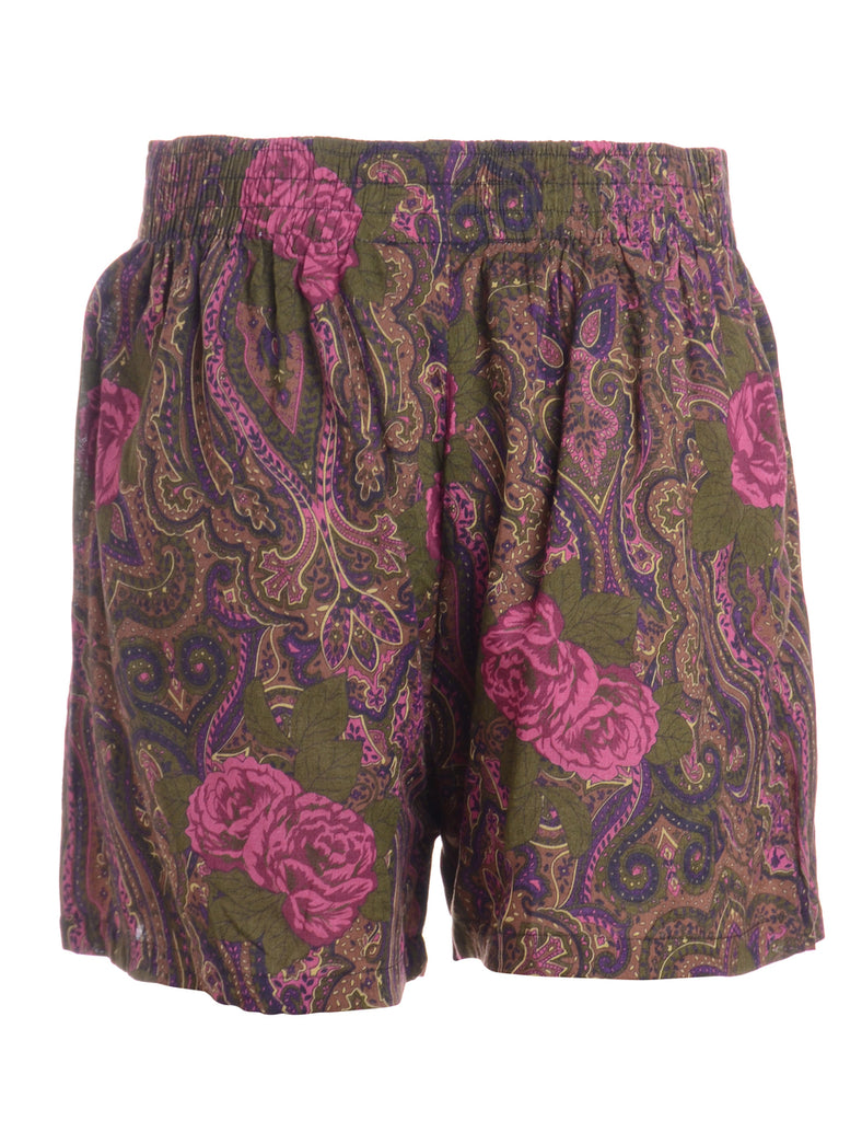 Beyond Retro Label Label Floral Summer Shorts