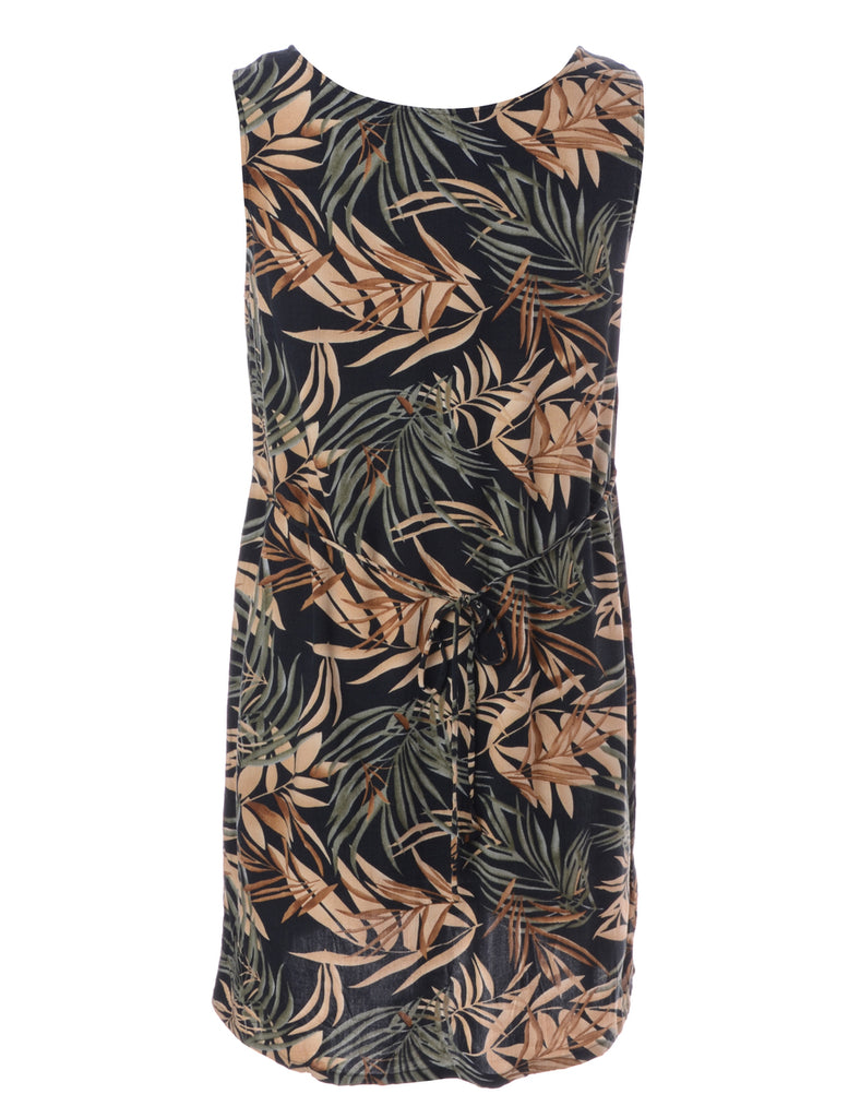 Beyond Retro Label Label Foliage Print Short Dress