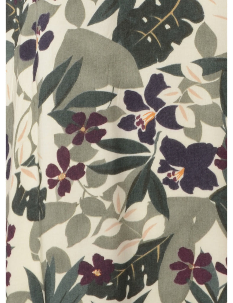 Beyond Retro Label Label Foliage Print Short Dress