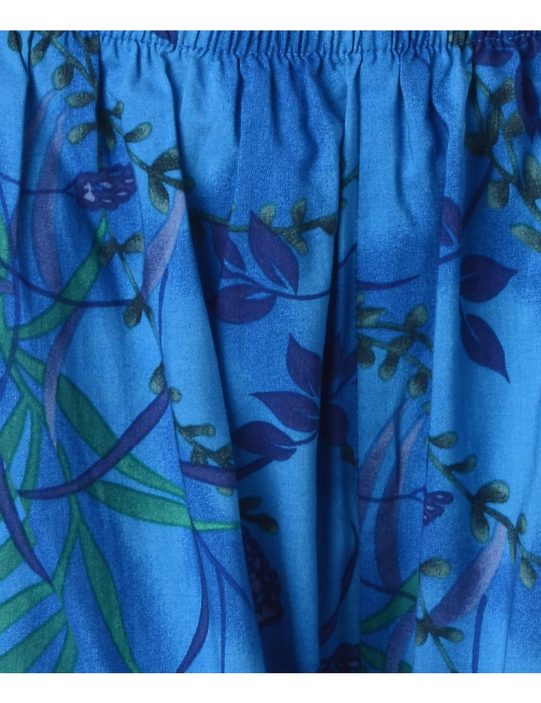 Beyond Retro Label Label Foliage Print Summer Shorts