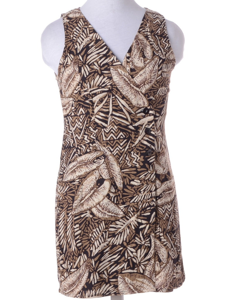 Beyond Retro Label Label Foliage Short Dress