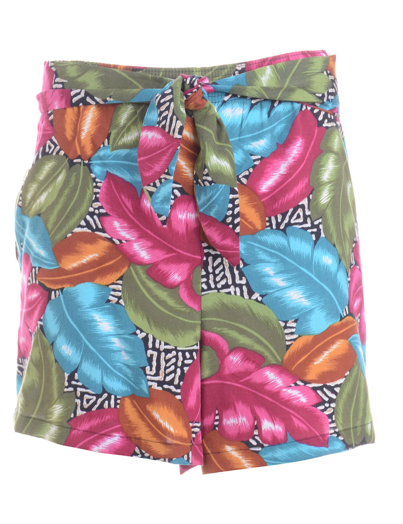 Beyond Retro Label Label Foliage Summer Shorts
