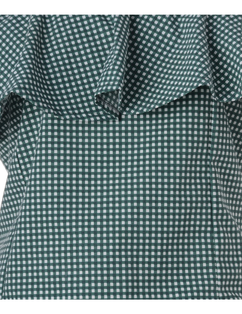 Beyond Retro Label Label Frill Printed Top