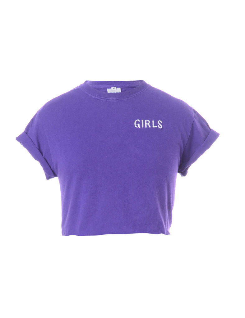 Beyond Retro Label Label Girls Crop T-Shirt