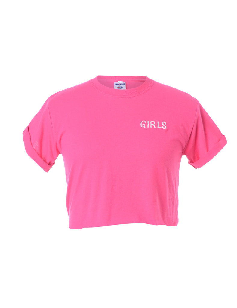 Beyond Retro Label Label Girls Crop T-Shirt