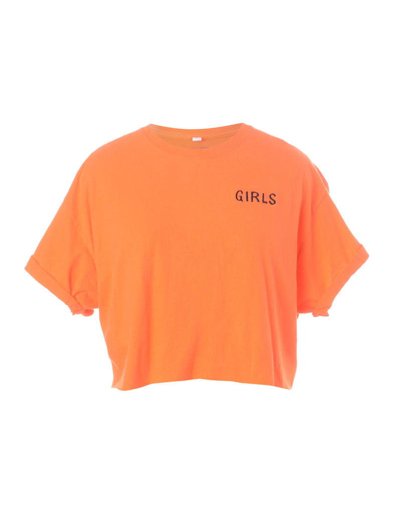 Beyond Retro Label Label Girls Crop T-Shirt