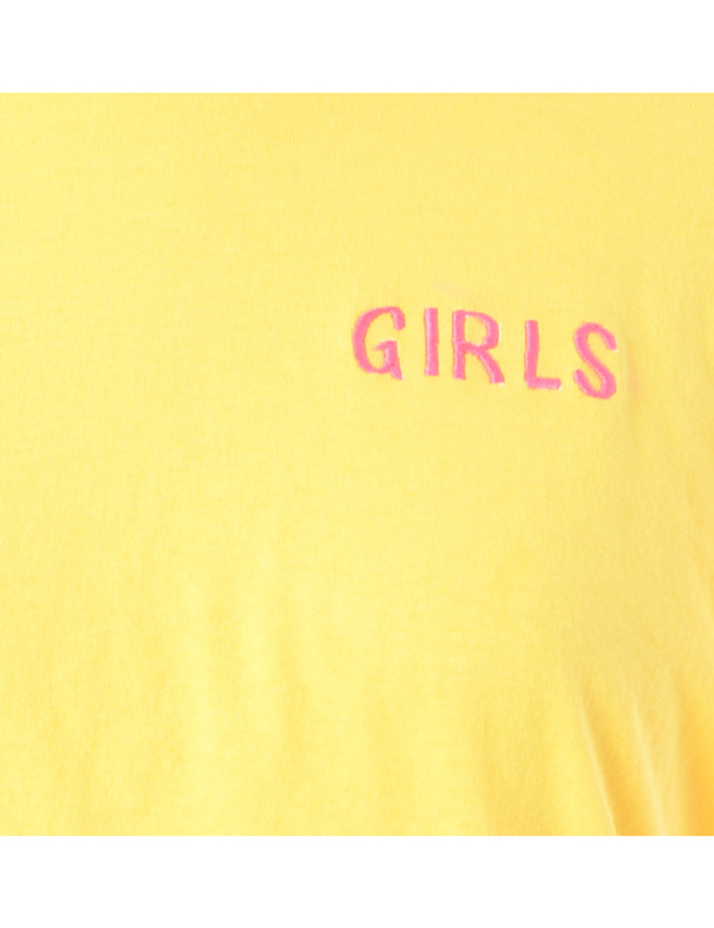 Beyond Retro Label Label Girls Crop T-Shirt
