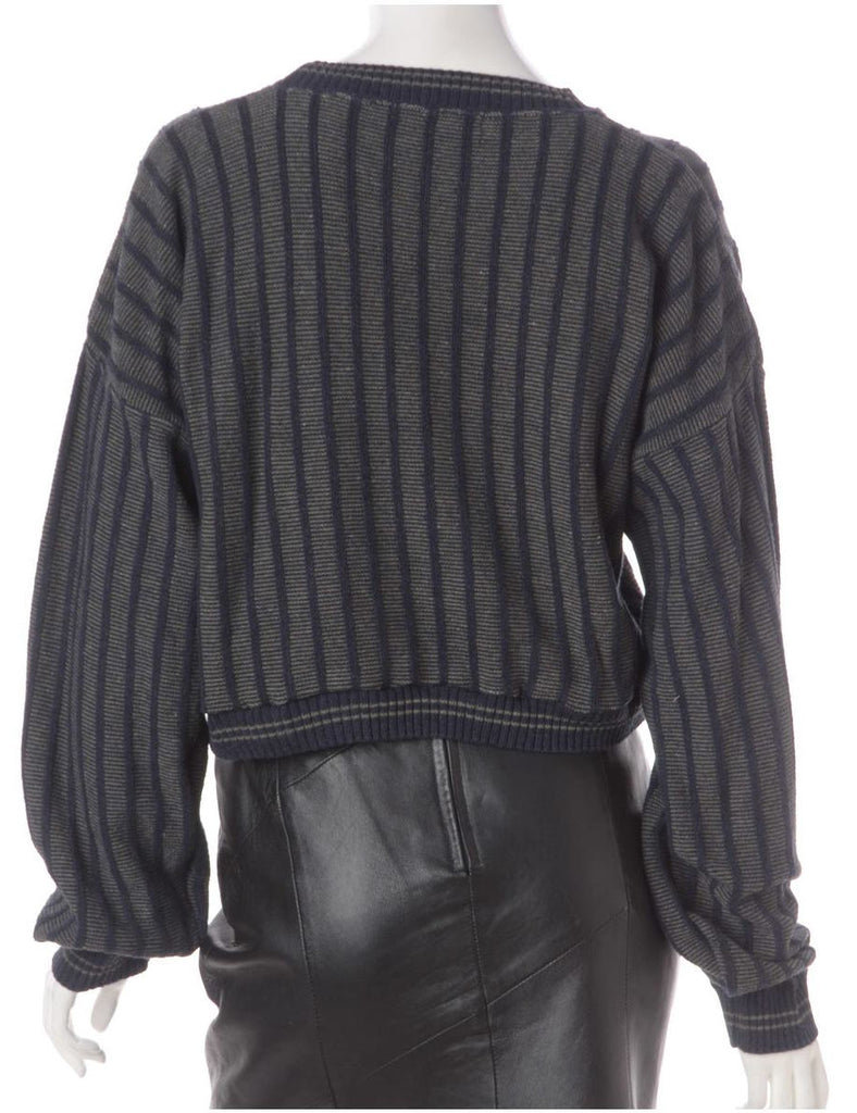 Beyond Retro Label Label Graphic Pattern Cropped Jumper