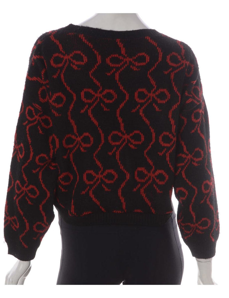 Beyond Retro Label Label Graphic Pattern Cropped Jumper