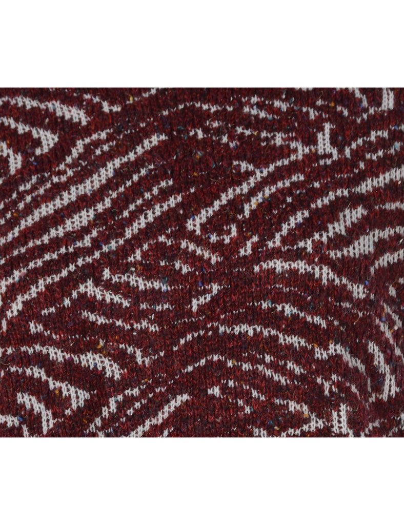 Beyond Retro Label Label Graphic Pattern Cropped Jumper