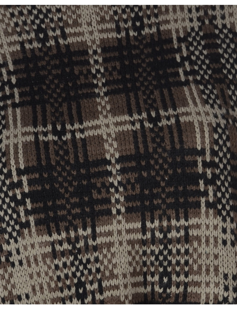 Beyond Retro Label Label Graphic Pattern Cropped Jumper