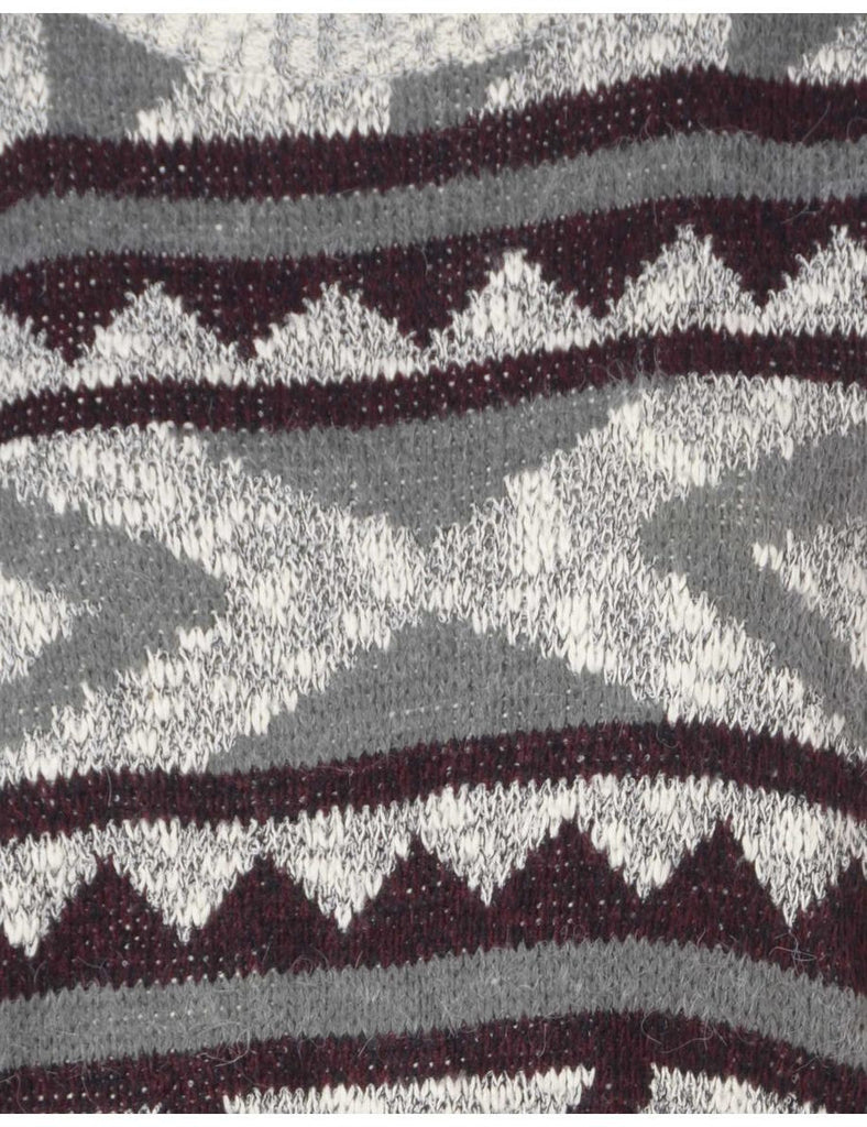 Beyond Retro Label Label Graphic Pattern Cropped Jumper
