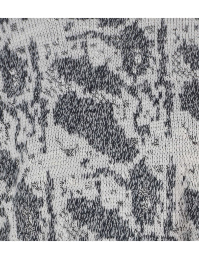 Beyond Retro Label Label Graphic Pattern Cropped Jumper