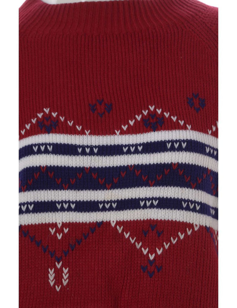 Beyond Retro Label Label Graphic Pattern Cropped Jumper