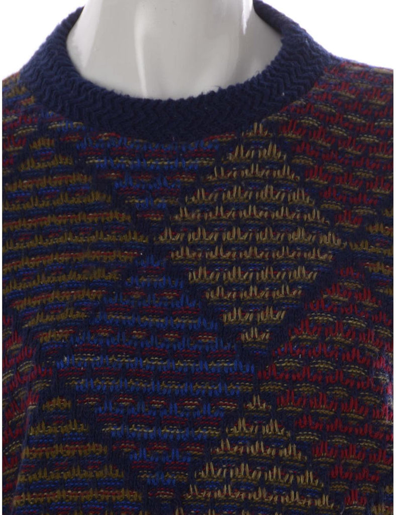 Beyond Retro Label Label Graphic Pattern Cropped Jumper